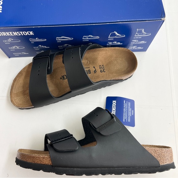 Birkenstock Shoes - New BIRKENSTOCK Arizona Birko-Flor Black Sandals Women’s SIZE 8 (39) Narrow Fit